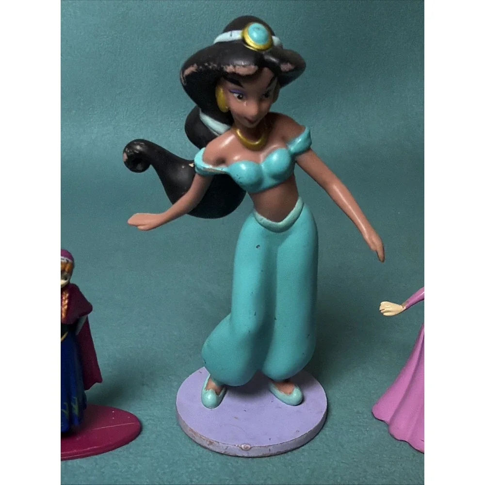 Disney Princess Jasmine Anna Snow White Cinderella PVC Figures‎ Lot Cake Topper